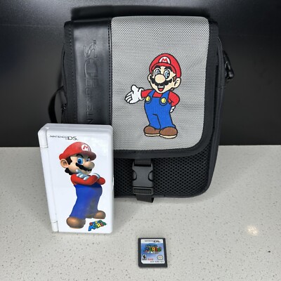 Super Mario 64 DS Nintendo, 2004 Bundle W/ Carrying Case Bag