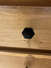 Hexagon Cabinet Knobs 10 pack Flat Black brand new Kitchen Hardware ILYAPA