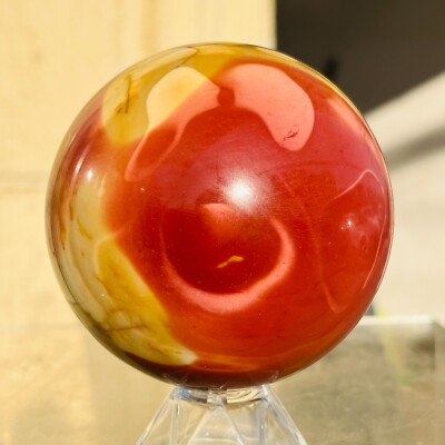 690g Beautiful Natural Face Mookaite Jasper Polished Quartz Sphere Healing