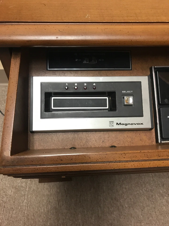 Rare VTG Mid Century Hidden Stereo 8-Track Console Magnavox *See Description* - Image 2 of 4