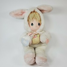Precious Moments Snowflake Bunny Doll, 5379 Plush Easter 1985, Vintage 20"