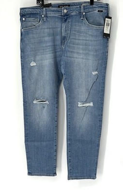 Mavi NWT Jake slim leg jeans Light Wash 38x30 Denim Distressed