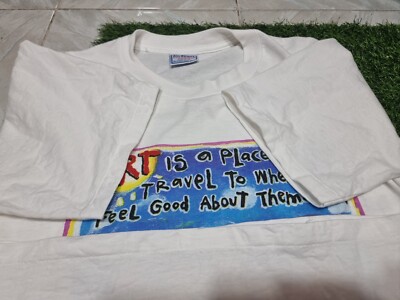Vintage 90s Fred Babb Promo Art T-shirt Tee Size M 20.5*28 inch | eBay