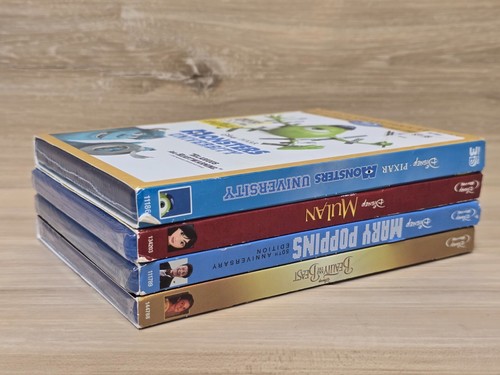 4Disney Blu Ray/DVD Sealed Mulan,Mary Poppins,Beauty & the Beast,Monsters Univ. - Picture 4 of 8