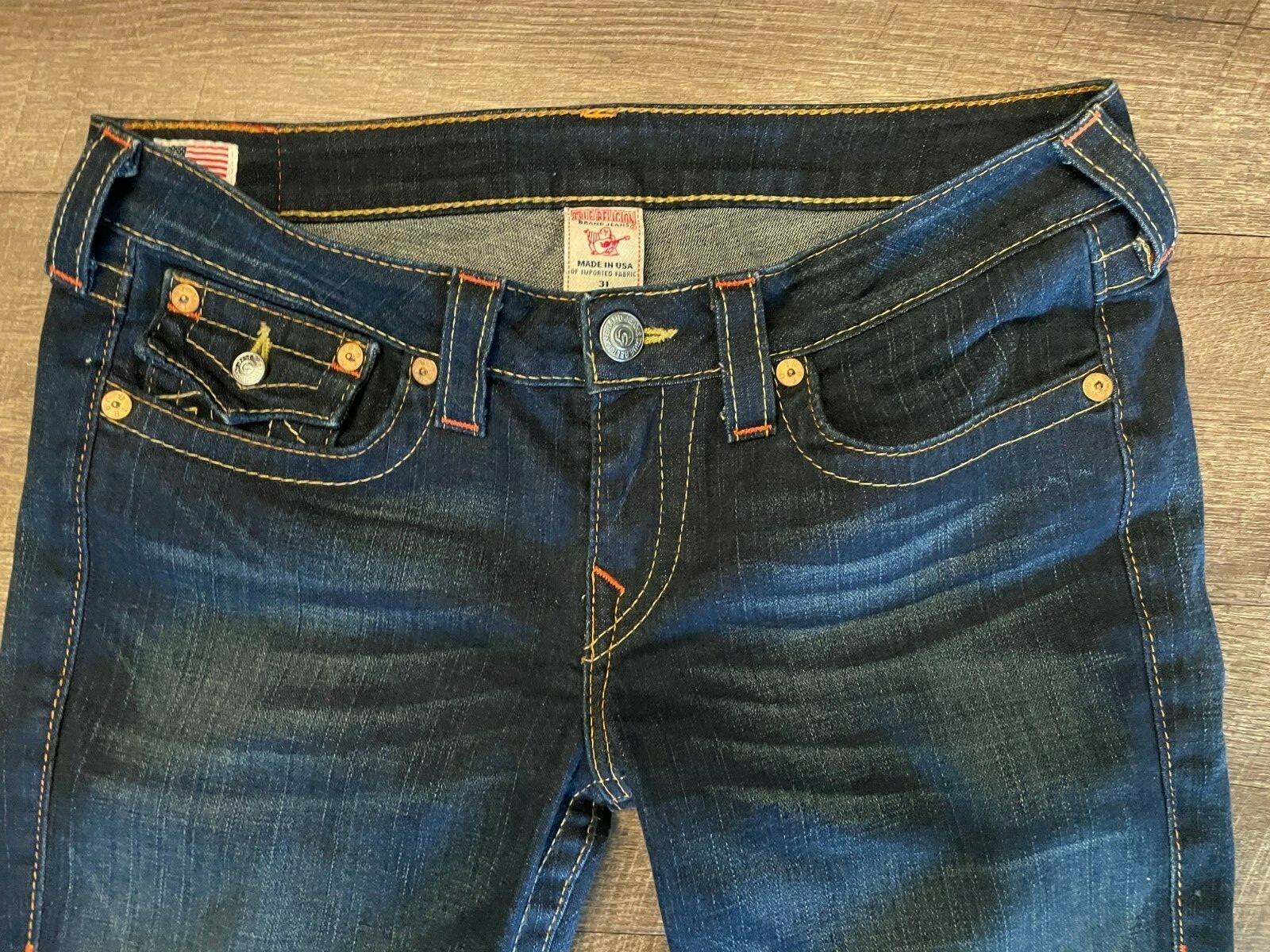 Classic Womens True Religion Jeans Cut#604727 Style#10-503 Made In USA Boot Cut thumbnail 5