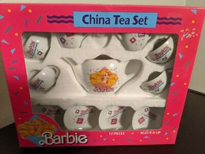 barbie china tea set 1989