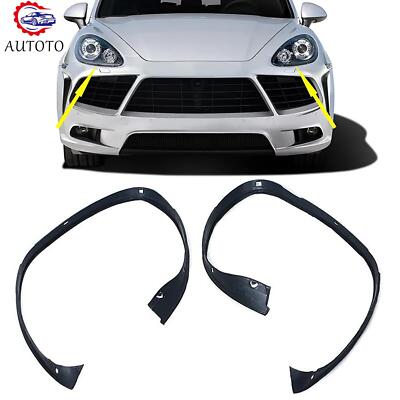 Pair For Porsche Cayenne Rubber Sealing Trim Headlamp Decorative - Foto 4