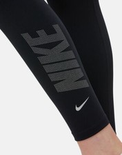 Image of Nike Dri-FIT One 7/8 Women's Training Running Tights Tight Fit Faux Rhinestones