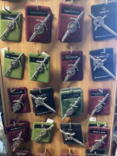 Art Pewter/Gaelic Themes Clan Crest Kilt Pins Made In Scotland Only £17.99 - Picture 7 of 7