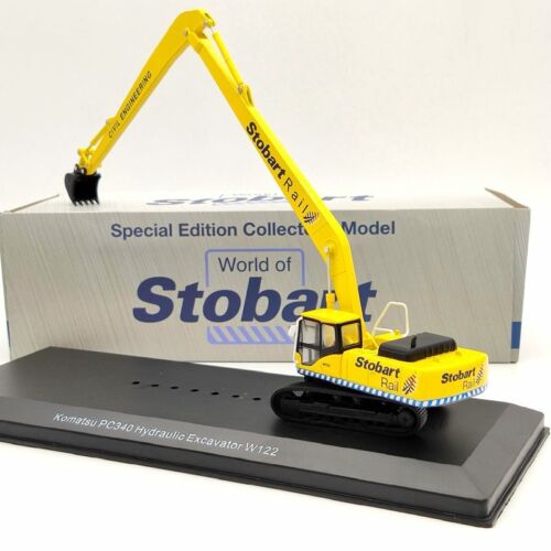 Atlas 1/76 Eddie Stobart Rail Komatsu PC340 Hydraulic Excavator W122 Civil - Picture 3 of 9