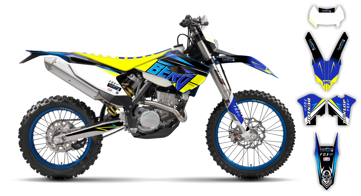 Husaberg graphics TE FE 250 300 450 501 2013 2014 SCRUB decals