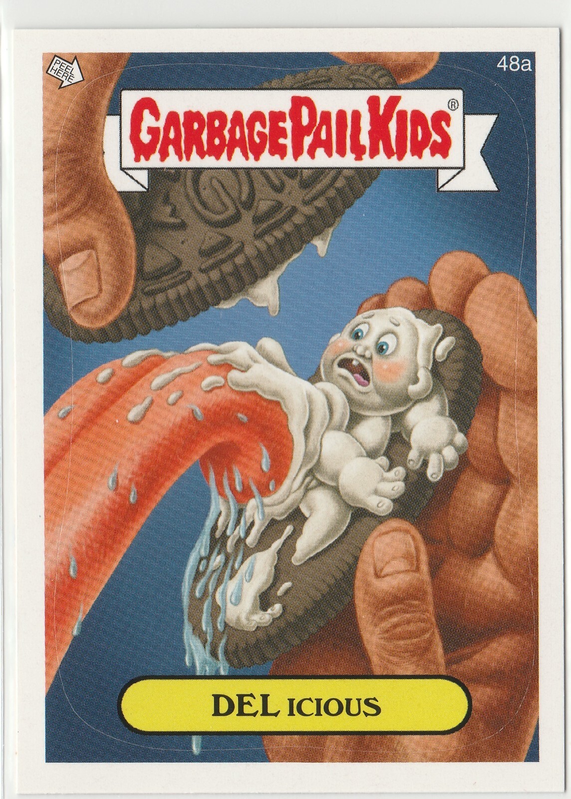 2008 Garbage Pail Kids ANS7 Del Icious #48a GPK Card