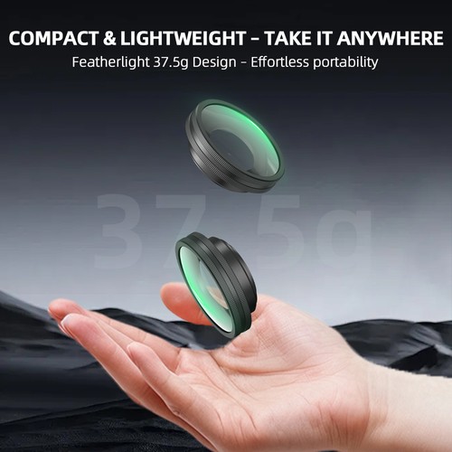 Camera Lens 180° Wide Angle Filter Vlog Lens Protector for DJI Action 5 Pro - Picture 11 of 13