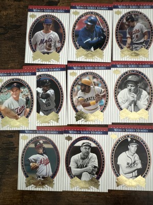 Lot Of 10 2002 Upper Deck World Series Heroes Cards, Ripken Jr, Matthews, Ott 