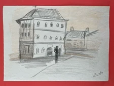 Vincent van Gogh Drawing on paper (Handmade) signed and stamped