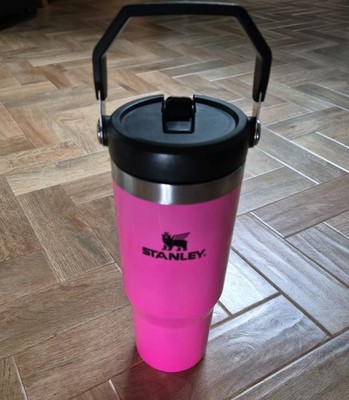   Stanley ELECTRIC PINK NEON Ice Flow Flip Strohhalm 30 Unzen Becher - Authentisch Sehr guter Zustand