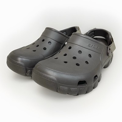 Crocs Offroad Sport Clogs Men 7 Women 9 Adjustable Strap Espresso Walnut Brown