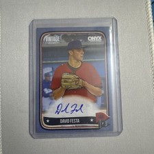 David Festa 2024 Onyx Vintage Blue Parallel 4/25 Twins