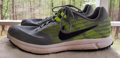Nike Air Zoom Span 2 Men's Running Sneakers Neon Gray 908990-007 Sz 11.5, 11 1/2