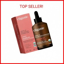 Cliganic USDA Organic Jojoba Oil, 100 Pure 2oz  Natural Cold Pressed Unrefin