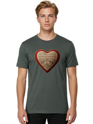 Heartstring Mens Graphic Tee, 100% Cotton, Casual Summer Wear
