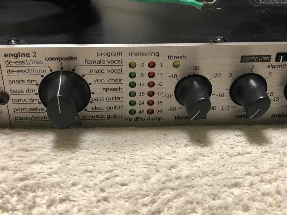 TC Electronic C300 Dual Channel Stereo Gate Compression Limiter Rack Tested - Image 3 of 4