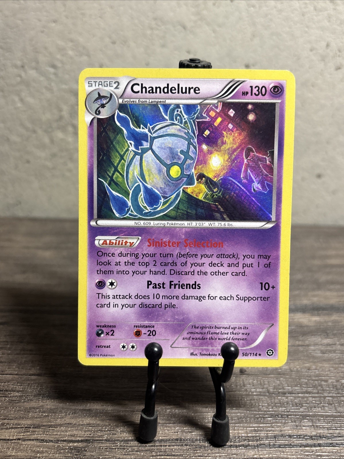 Chandelure 50/114 XY-Steam Siege Holo-Vintage-Pokemon TCG-Fast Shipping-LP!!
