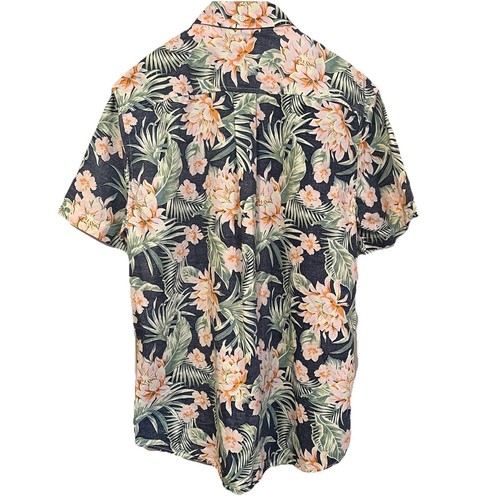 Chubbies Men’s L Hawaiian Floral Reverse Print Button Down Shirt Resortwear Luau - Picture 5 of 10