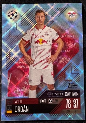 Topps Blue Crystal Parallel Willi Orban Match Attax 24/25 #228 RB Leipzig