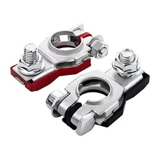  Battery Terminal Connector, Top Post Battery Cable Terminal Clamp 2PCS Style I