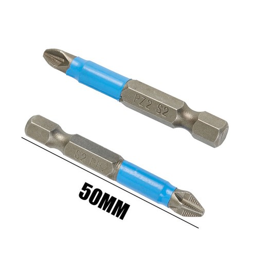 12pc Long 50mm Screwdriver Bit Magnetic Non-slip Drill PH1/PH2/PH3/PZ1/PZ2/PZ3 - Picture 6 of 12