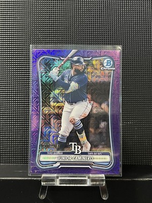 2026 Bowman #59 Junior Caminero Chrome Mojo Purple Refractors #/250