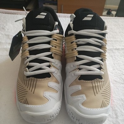 Babolat Propulse Fury Tennisschuhe UK 6 - Weiß/Beige/Rot - Michelin Sohle - EU 39