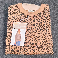 TCM Damen Feinstrick Cardigan Beige/Schwarz L...
