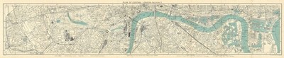 CENTRAL LONDON - ABSCHNITT 3 Vintage Stadt/Stadtplan. London. WARD LOCK 1937 Karte