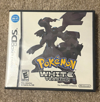 Nintendo Pokemon White Version Nintendo DS Cartridge Case Box w Manuals Inserts