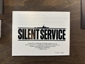 Silent Service - Nintendo NES - PAL-B - OVP - CIB - FRG - Konami - Mint