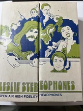 Vintage Leslie W2 Stereophones High Fidelity Headphones With Box