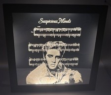 Laser Engraved LED Backlit Mirror USB c powered with switch, 3D printed frame.