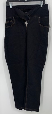 Y/Project Womens Black Cotton Tie Knot Waist Straight Jeans NEW sz 38