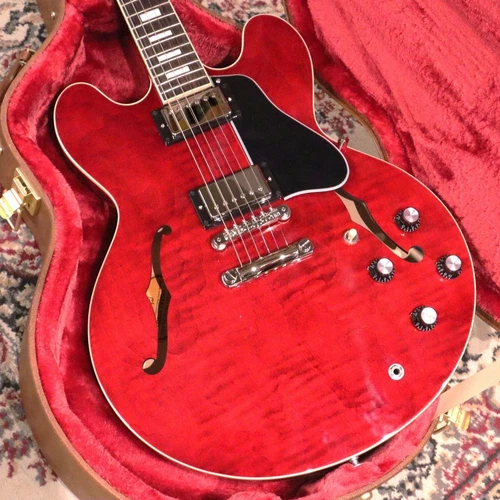 Gibson Es-335 Figured Small Block Marker Sixties Cherry Sn 207850053 *La449
