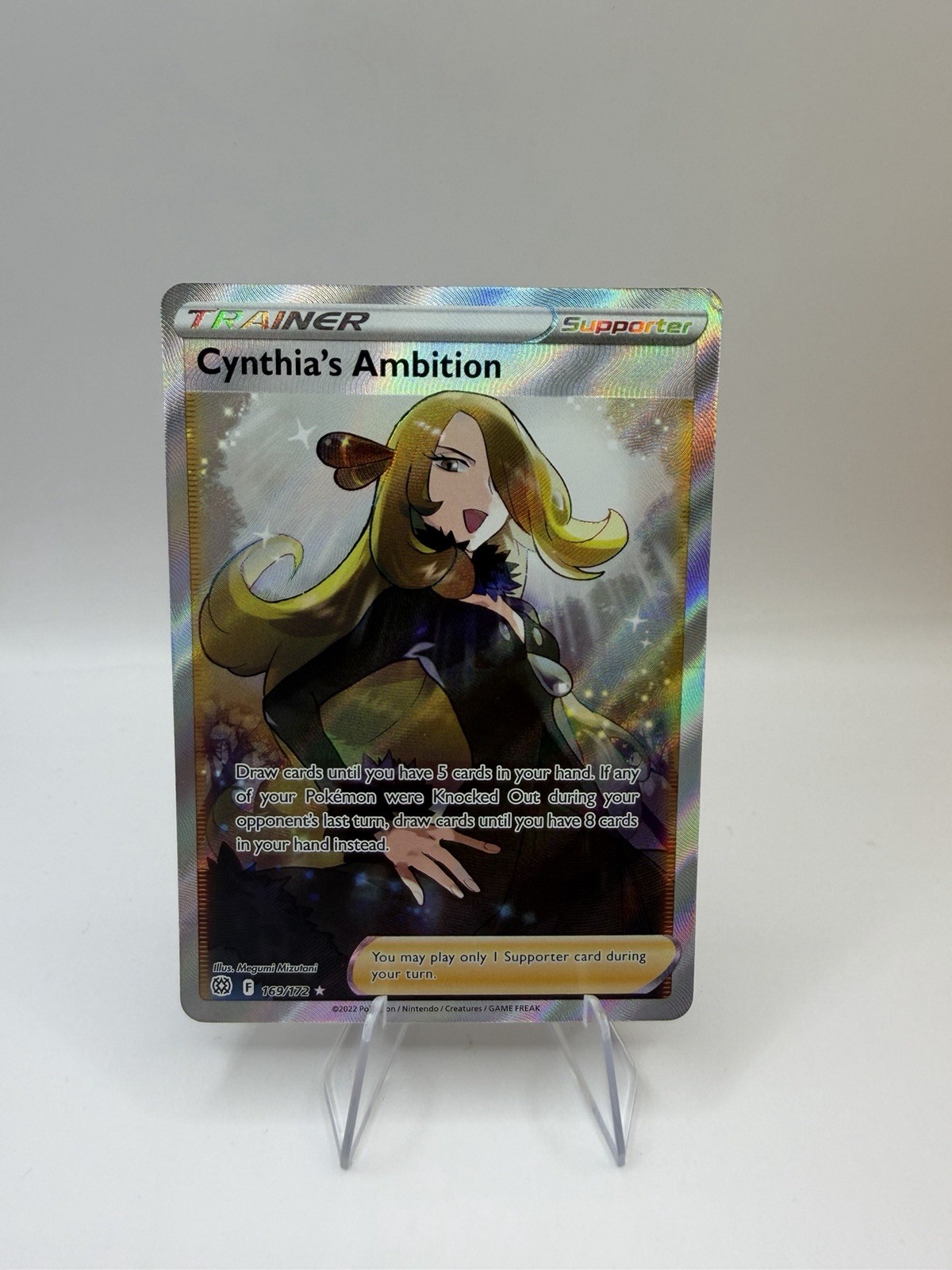 Cynthia's Ambition (Full Art) 169/172 Swsh09: Brilliant Stars Holo