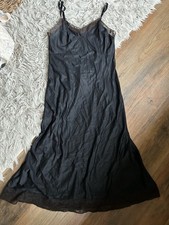 Vintage Vanity Fair Black Slip Tank Womens Size 36 USA
