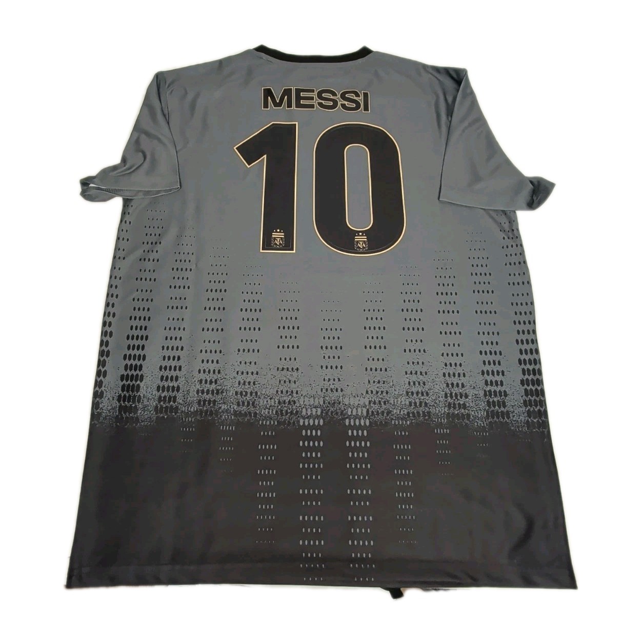 New With Tags Messi #10 Argentinia AFA Gray Jersey Size Medium Authentic