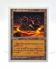 MTG Karplusan Forest Core Set 5th Edition Rare Land Regular English Gallegos