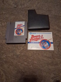 Nintendo NES Sports Baseball Bases Loaded 2  With Book