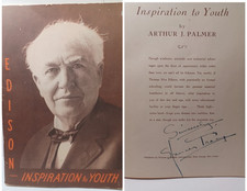 Spencer Tracy Signed Edison Inspiration to Youth 1939 Softcover Book JRR43