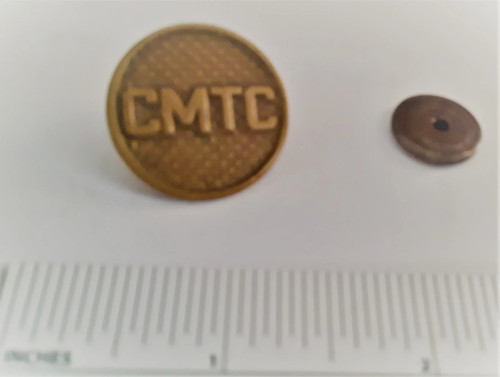 Orig WW1 CMTC Citizens Military Training Corps US Army Collar Insignia Badge