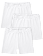 3 Pack Girls Bike Shorts Kids Cartwheel Basic Cotton Under Dress Biker Shorts...