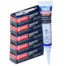 5x DENSO Zündkerzen + LIQUI MOLY Fett für CITROEN C-ELYSEE C1 II C3 C4 CACTUS 5x DENSO Zündkerzen + LIQUI MOLY Fett für CITROEN C-ELYSEE C1 II C3 C4 CACTUS